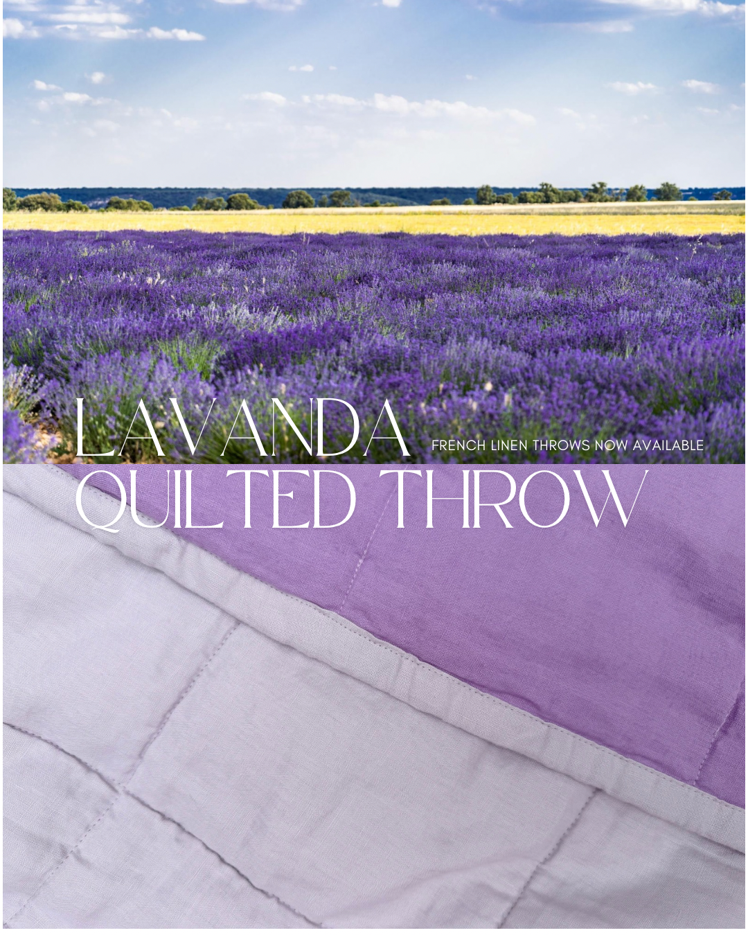 The Pausa Throw in Lavanda